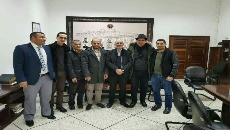 أعضاء المكتب المحلي للنقابة الديمقراطية للعدل بتطوان يزورون النقيب الجديد للمحامين لتهنئته