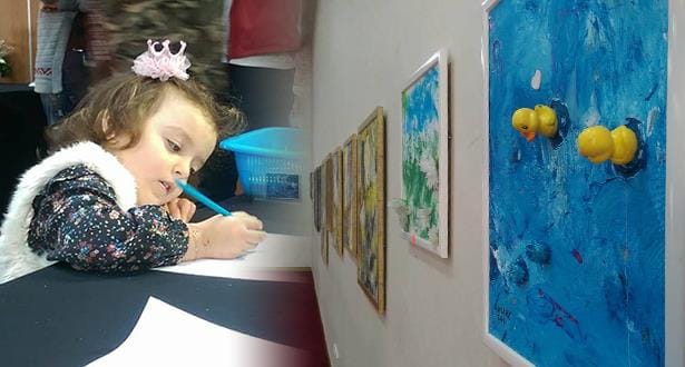 طنجة تحتضن معرضا تشكيليا لطفلة لا يتجاوز عمرها ثلاثة سنوات 6 طنجة تحتضن معرضا تشكيليا لطفلة لا يتجاوز عمرها ثلاثة سنوات
