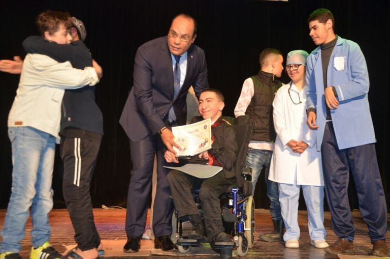 الملتقى الوطني الثالث للمسرح بالمضيق يحتفي بإبداعات الأطفال ذوي الإعاقة 12 الملتقى الوطني الثالث للمسرح بالمضيق يحتفي بإبداعات الأطفال ذوي الإعاقة