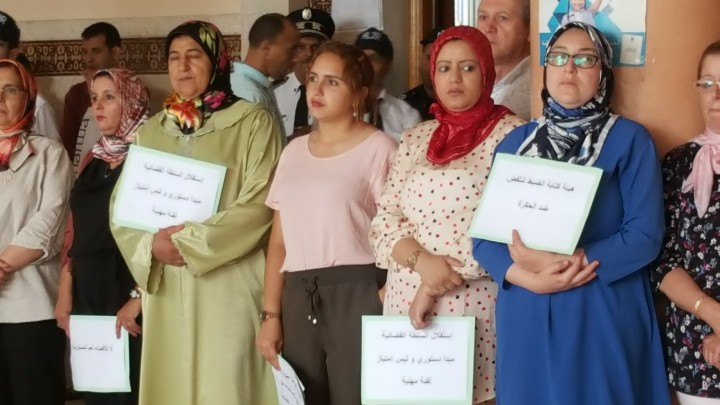 كتاب الضبط بمحاكم تطوان يحتجون ضد الإقصاء 3 IMG 20190712 WA0005
