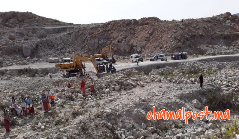 احتجاج واعتقالات بأنجرة بعد الترخيص لمقلع حجري + صور 1 احتجاج واعتقالات بأنجرة بعد الترخيص لمقلع حجري + صور