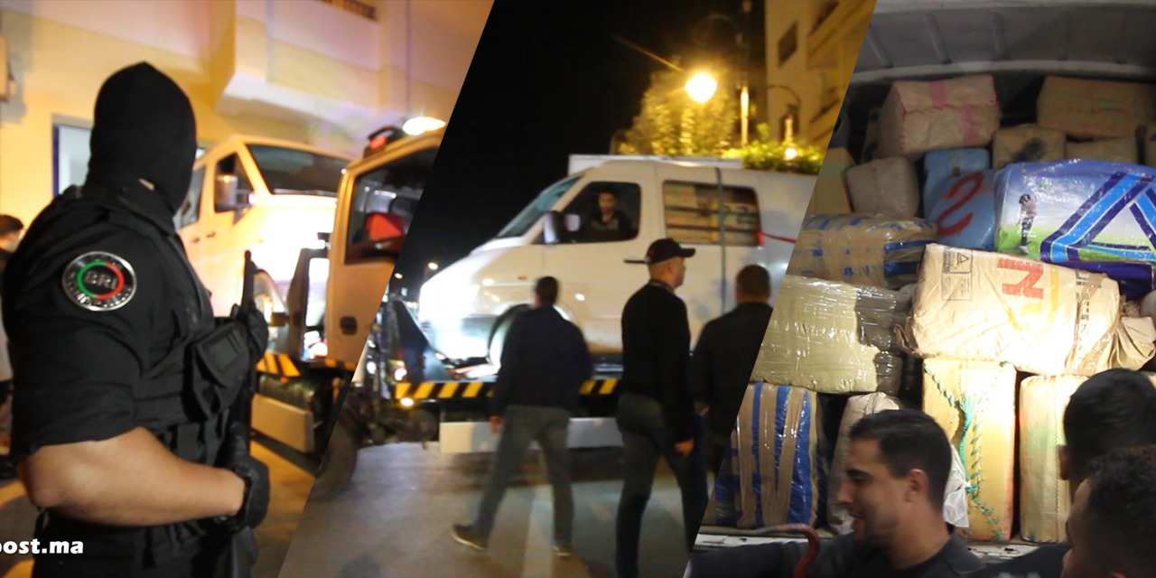 بالفيديو.. نقل أطنان الحشيش المحجوز بطنجة وسط حراسة مشددة 1 IMG 20191026 WA0002