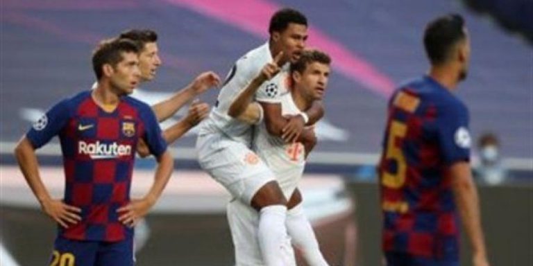 بايرن ميونخ يكتسح البارصا ويبلغ نصف نهائي دوري أبطال أوروبا