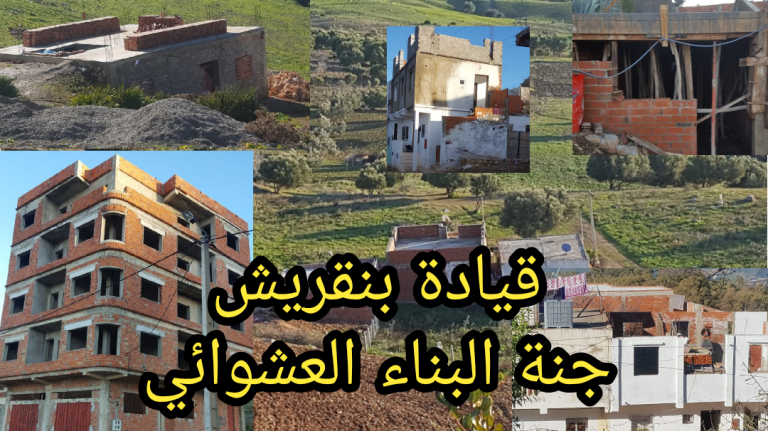 رغم أنف القانون.. ازدهار البناء العشوائي السري في قيادة بنقريش