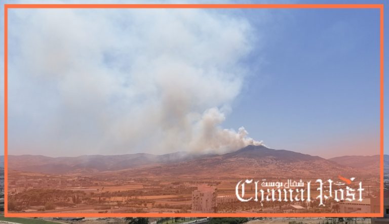 النيران تندلع بغابات السحتريين بتطوان