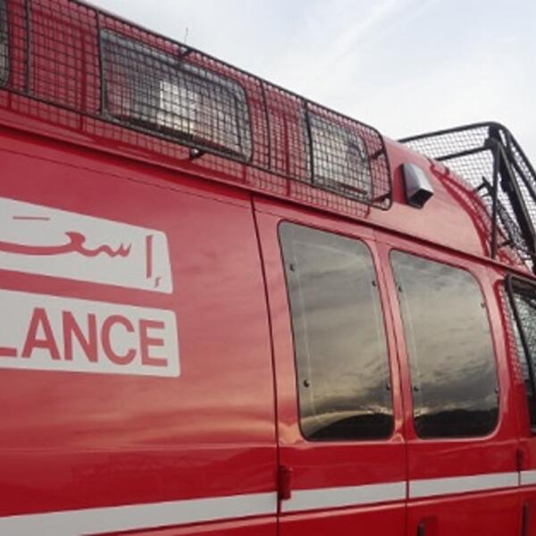 طنجة..نجاة مريضة من حريق سيارة الإسعاف