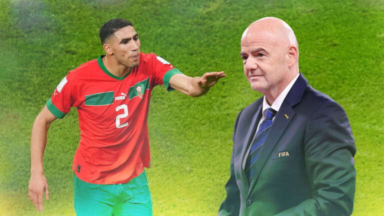 حكيمي يوضح ما جرى بينه وبين رئيس الفيفا 7 حكيمي يوضح ما جرى بينه وبين رئيس الفيفا