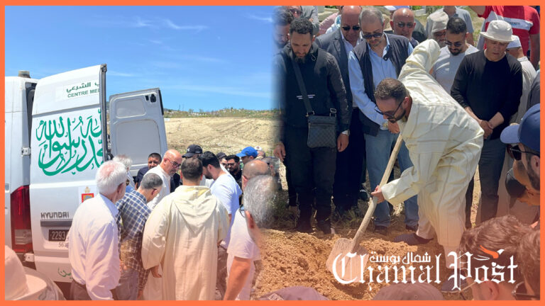 طنجة..في جنازة مهيبة زملاء الإعلامي “عبد الصادق بنعيسى” يشيعونه لمثواه الأخير