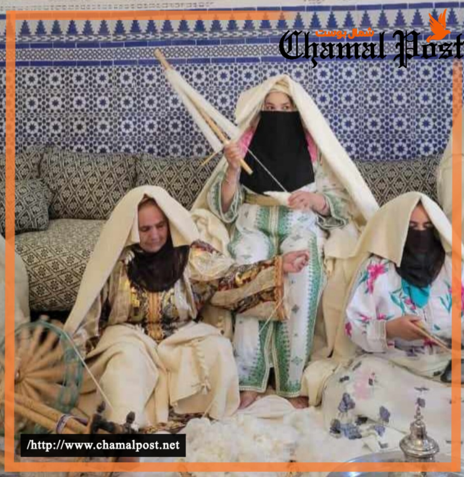 نساء وزان ينسجن الحايك