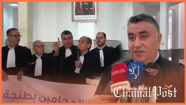 مكونات هيئة المحامين بطنجة تحتج على قانون 02 -23