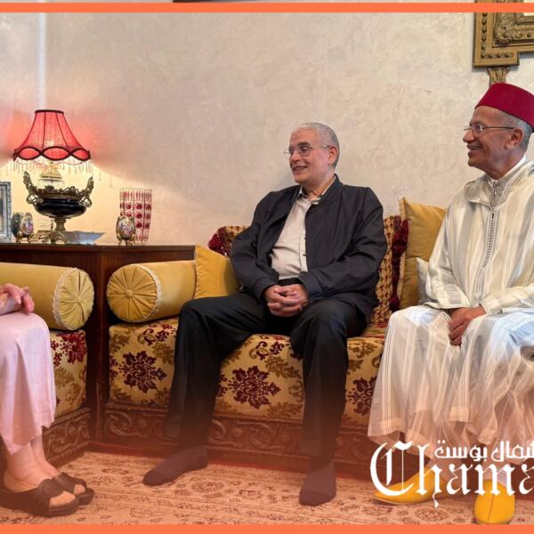 العامل المنصوري يزور أسرة رمز الموسيقى الاندلسية الراحل التمسماني